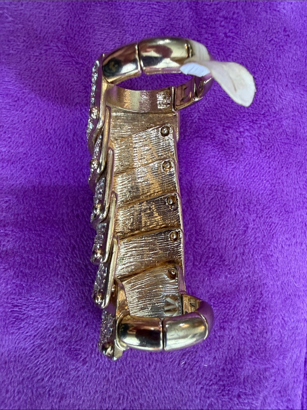 Gold Rhinestone Statement Belt - Picture 7 of 9